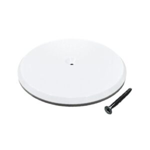 7" Flat White ABS Cleanout Cover