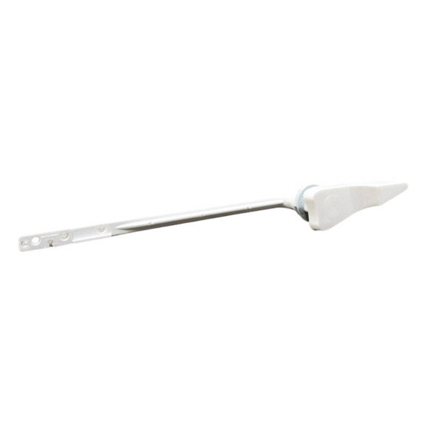 8" Straight Tank Lever White ABS