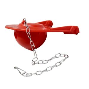3" Red Toilet Flapper with Chain & Hook To Fit Kohler Class-5