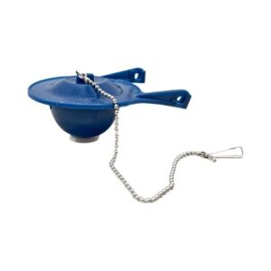 3" Blue Toilet Flapper with Chain & Hook To Fit Gerber Avalanche