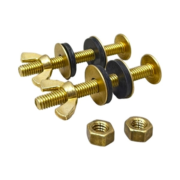 All Brass Tank-to-Bowl Bolts (Pair)