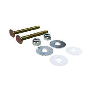 1/4" x 2 1/4" Brass-Plated Flange Bolts (Pair)