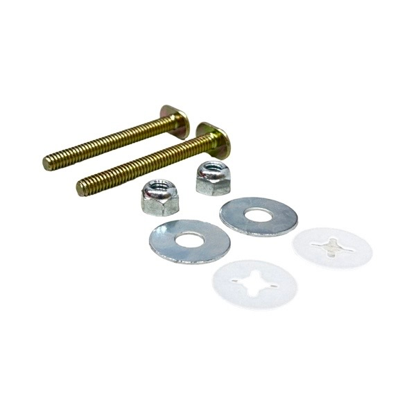 1/4" x 2 1/4" Brass-Plated Flange Bolts (Pair)