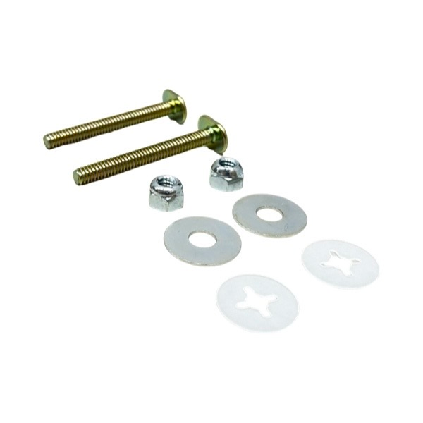 1/4" X 2 1/4" Brass-Plated Bolt with Nut & Washer (Each)