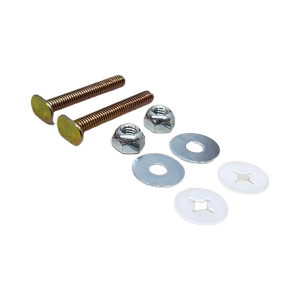 5/16" x 2 1/4" Brass-Plated Flange Bolts (Pair)