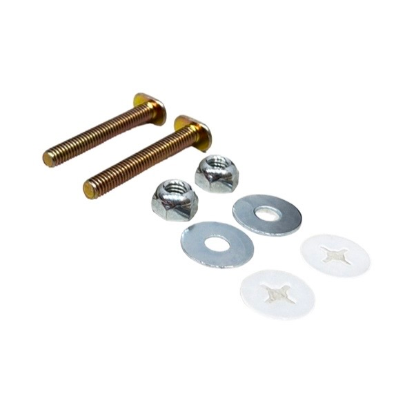 5/16" x 2 1/4" Brass-Plated Flange Bolts (Pair)