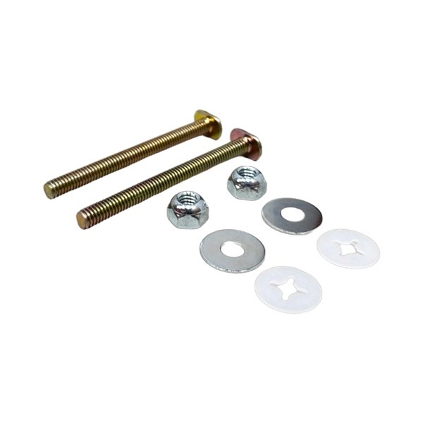 5/16" X 3 1/2" Brass-Plated Flange Bolts (Pair)