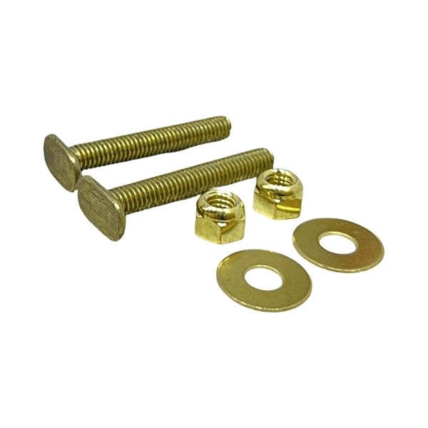 5/16" x 2 1/4" All-Brass Flange Bolts (Pair)
