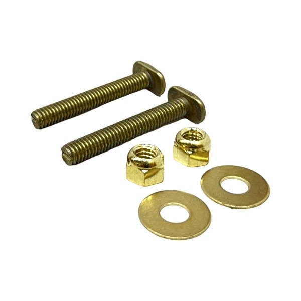 5/16" x 2 1/4" All-Brass Flange Bolts (Pair)