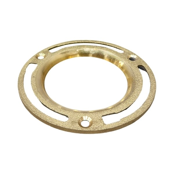 4" Shallow Brass Closet Flange