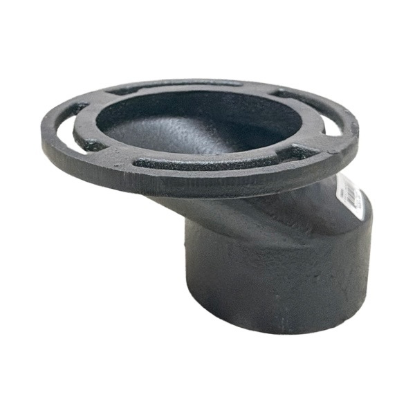 4" X 4" X 2" Cast Iron No-Hub Closet Flange
