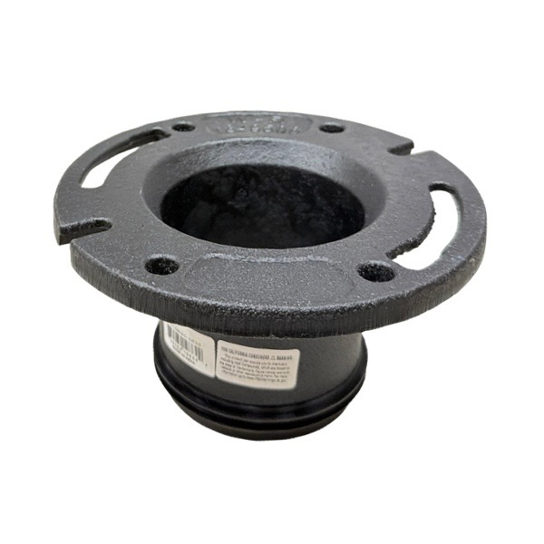 4" X 4" Push-In Cast Iron Closet Flange