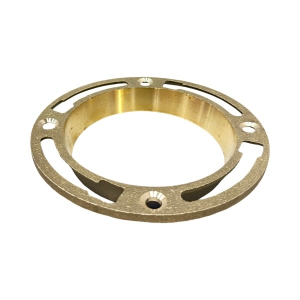 4 1/2" Deep Brass Closet Flange