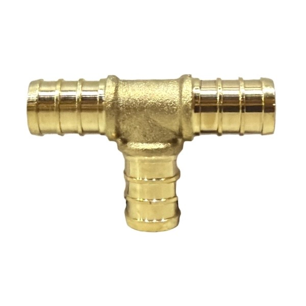 1/2" Brass PEX Tee (LF) - Crimp (F1807) Type