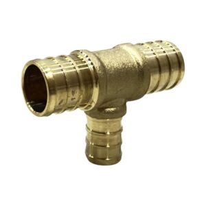 3/4" X 3/4" X 1/2" Brass PEX Tee (LF) - Crimp (F1807) Type