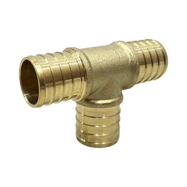 1" Brass PEX Tee (LF) - Crimp (F1807) Type