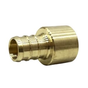 1/2" PEX x 1/2" Female Sweat Brass Straight Adapter (LF) - Crimp (F1807) Type