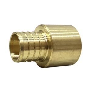 1" PEX x 1" Female Sweat Brass Straight Adapter (LF) - Crimp (F1807) Type