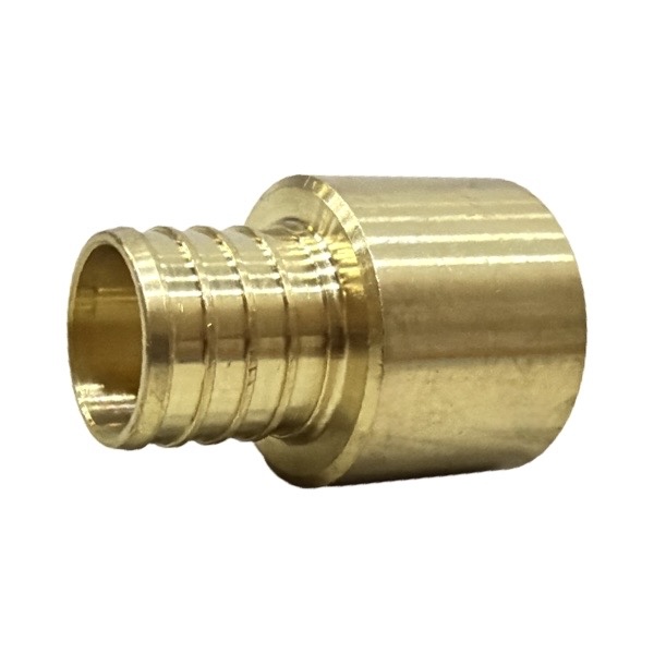 1" PEX x 1" Female Sweat Brass Straight Adapter (LF) - Crimp (F1807) Type