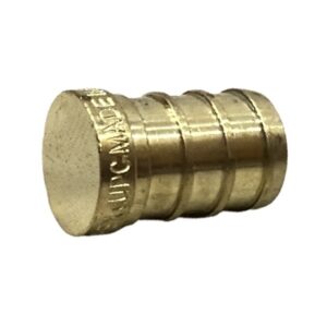 1/2" PEX Brass Plug (LF) - Crimp (F1807) Type