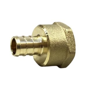 1/2" PEX X 1/2" *FIP* Brass Straight Adapter (LF) - Crimp (F1807) Type