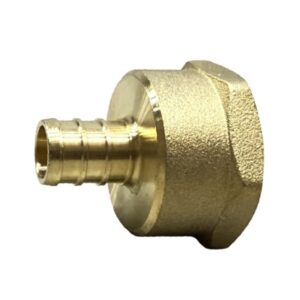 1/2" PEX X 3/4" *FIP* Brass Straight Adapter (LF) - Crimp (F1807) Type