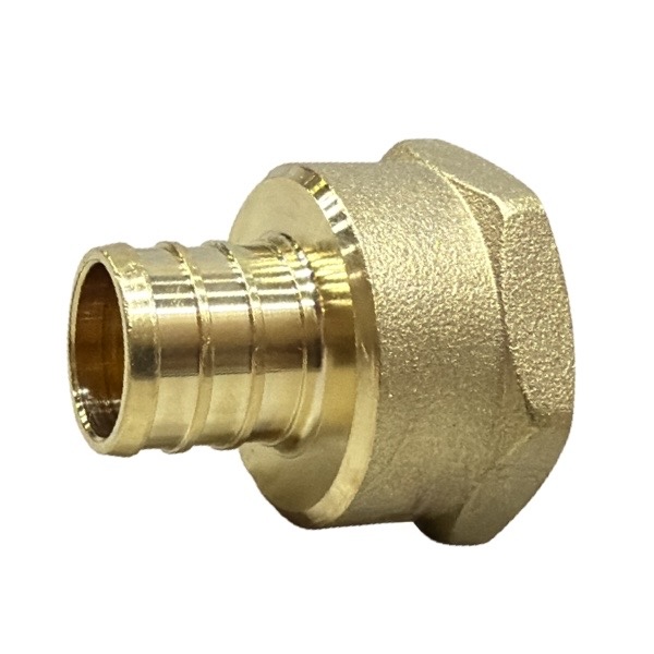 3/4" PEX X 3/4" *FIP* Brass Straight Adapter (LF) - Crimp (F1807) Type