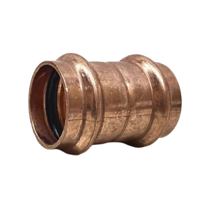 1" Copper Press Coupling With Rolled Stop