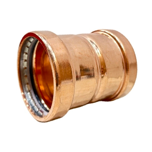 3" Copper Press Coupling With Rolled Stop