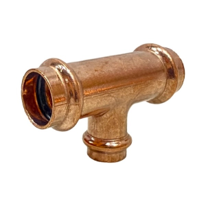 3/4" X 3/4" X 1/2" Copper Press Tee