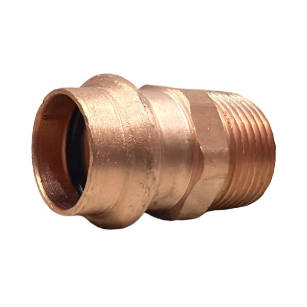 3/4" Copper Press x 3/4" MIP Straight Adapter