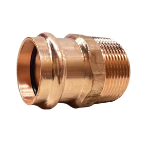 1 1/4" Copper Press X 1 1/4" MIP Straight Adapter