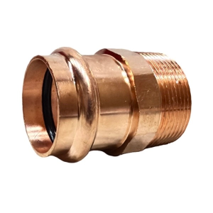 1 1/2" Copper Press X 1 1/2" MIP Straight Adapter