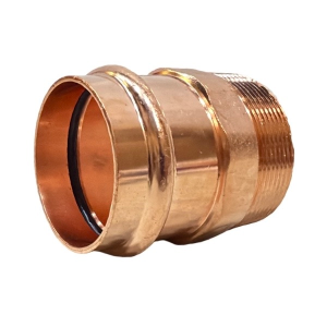 2" Copper Press x 2" MIP Straight Adapter