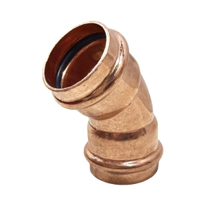 1 1/4" Copper Press 45 Degree Elbow