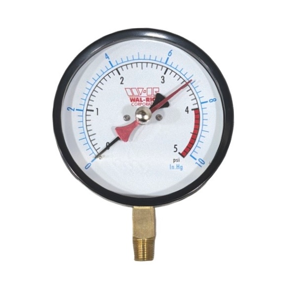4 1/2″ Diaphragm Pressure Gauge 5 PSI