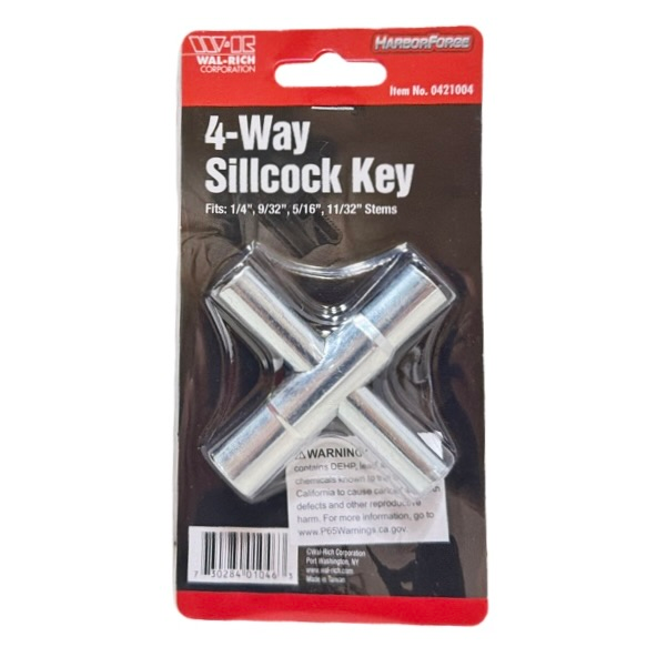 4 Way Sillcock Key