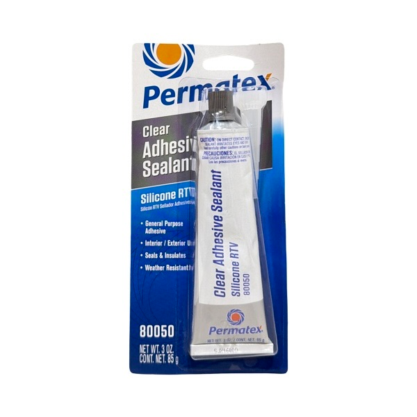 #66B Permatex 3 Oz.Clear Silicone Adhesive Sealant